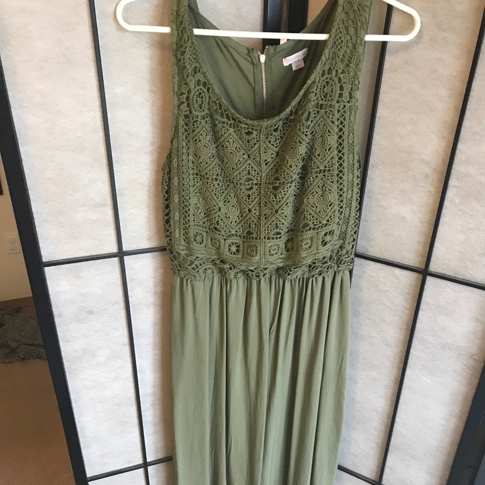 Olive Green Maxi Dress